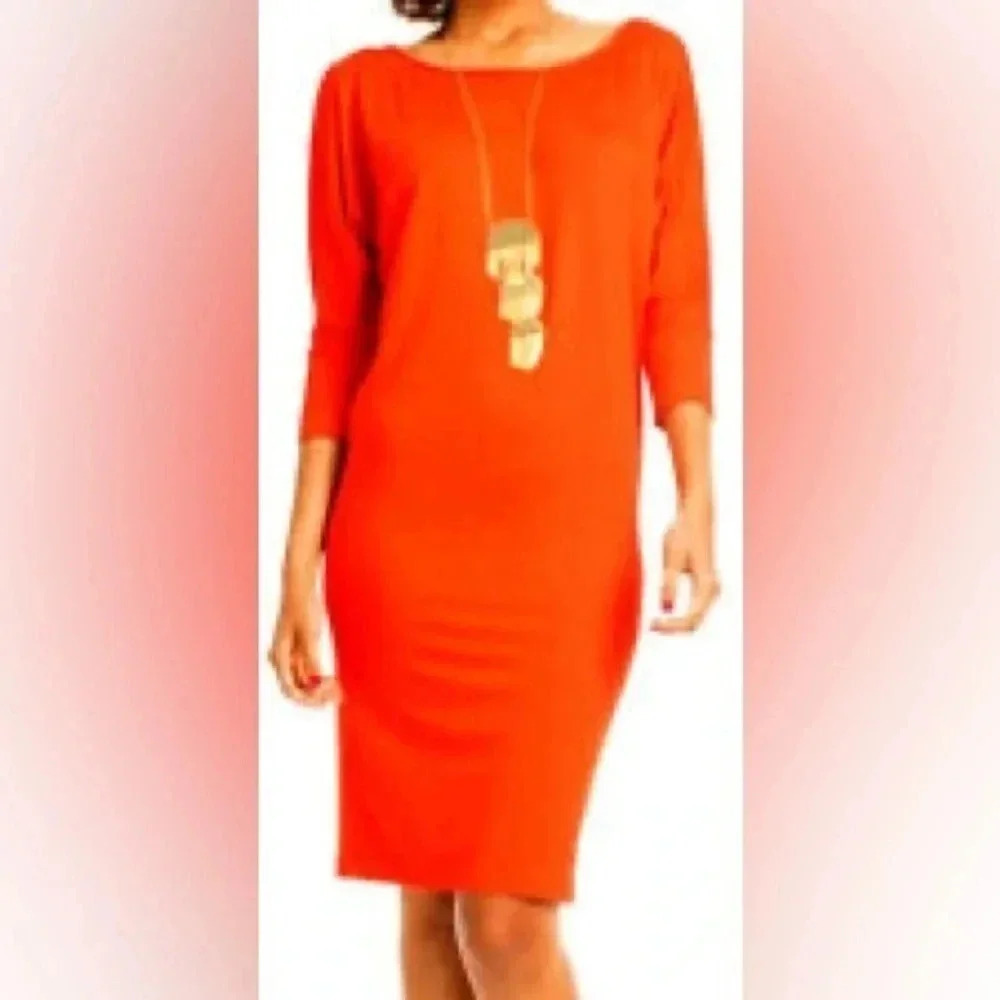 Trina Turk | Red Bodycon Fitted Long Sleeve Sheath Dress Size S Small